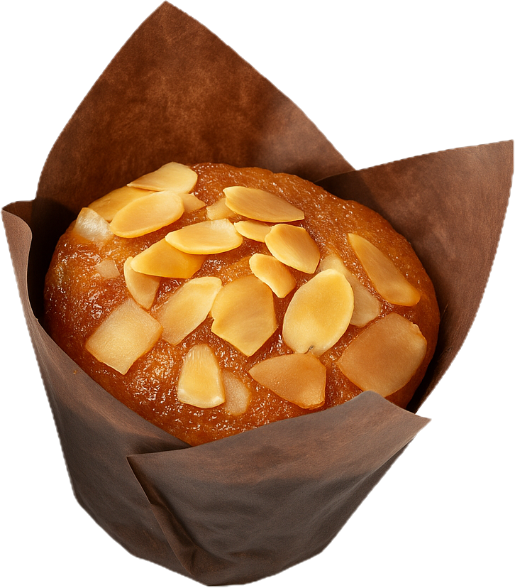 Banana Muffin with Almonds - Box of 4